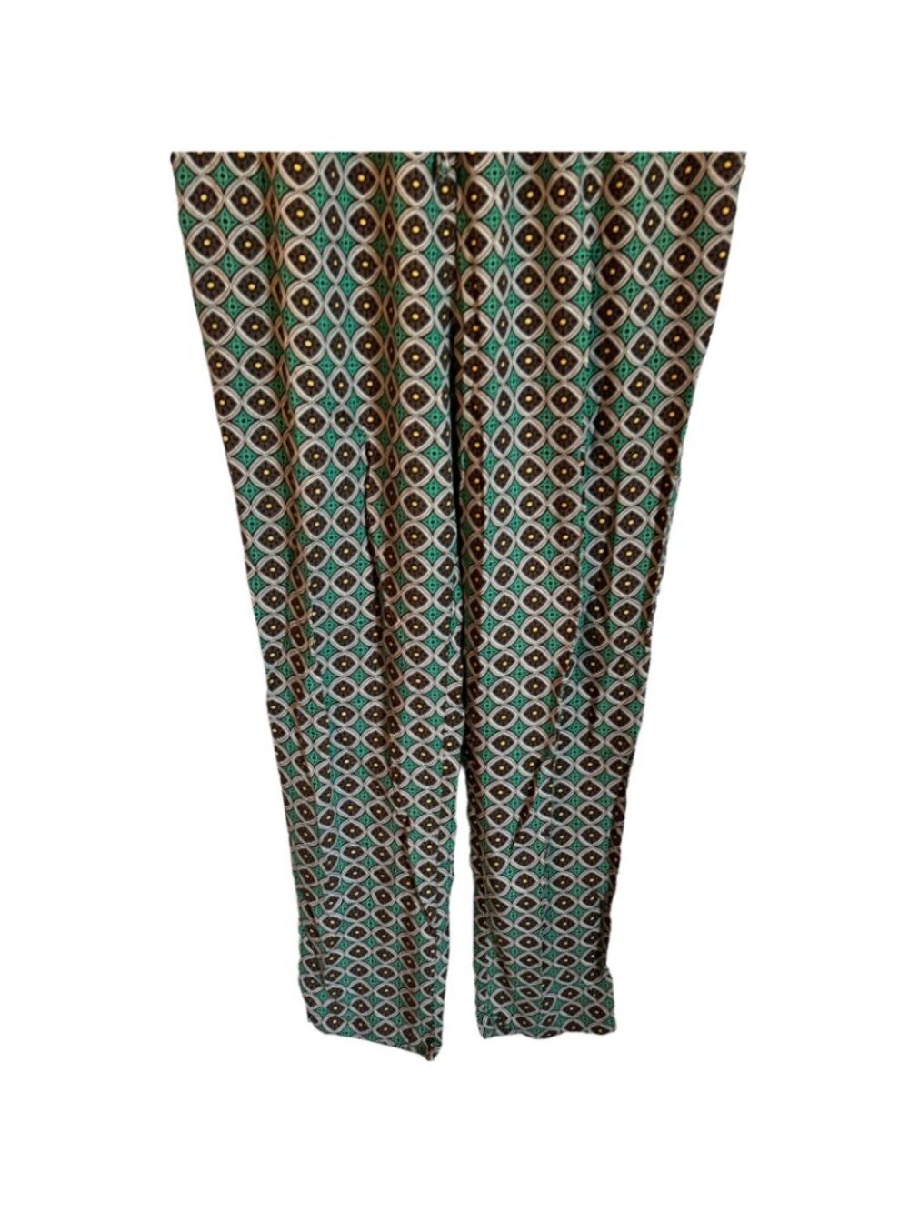 Kaktus Pants Size Large Green Multi High Waisted Women Pants. NWT - Picture 8 of 12